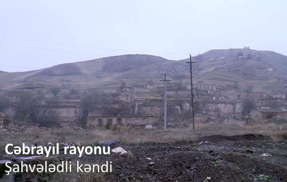 Müdafiə Nazirliyi Cəbrayıl rayonunun Şahvələdli və İmambağı kəndlərindən videoreportaj yayıb VİDEO