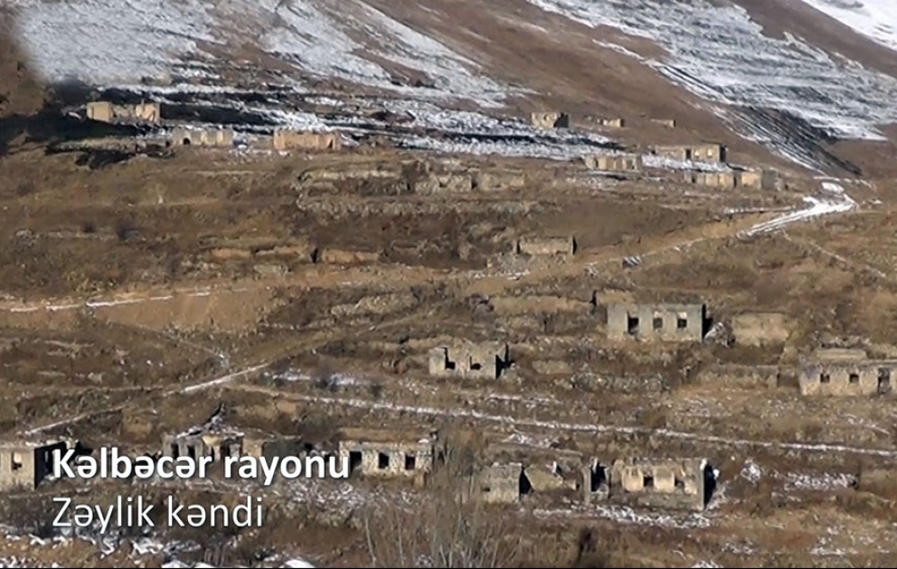 Azerbaijan`s Ministry of Defense releases video coverage from Zaylik village of Kalbajar district VIDEO