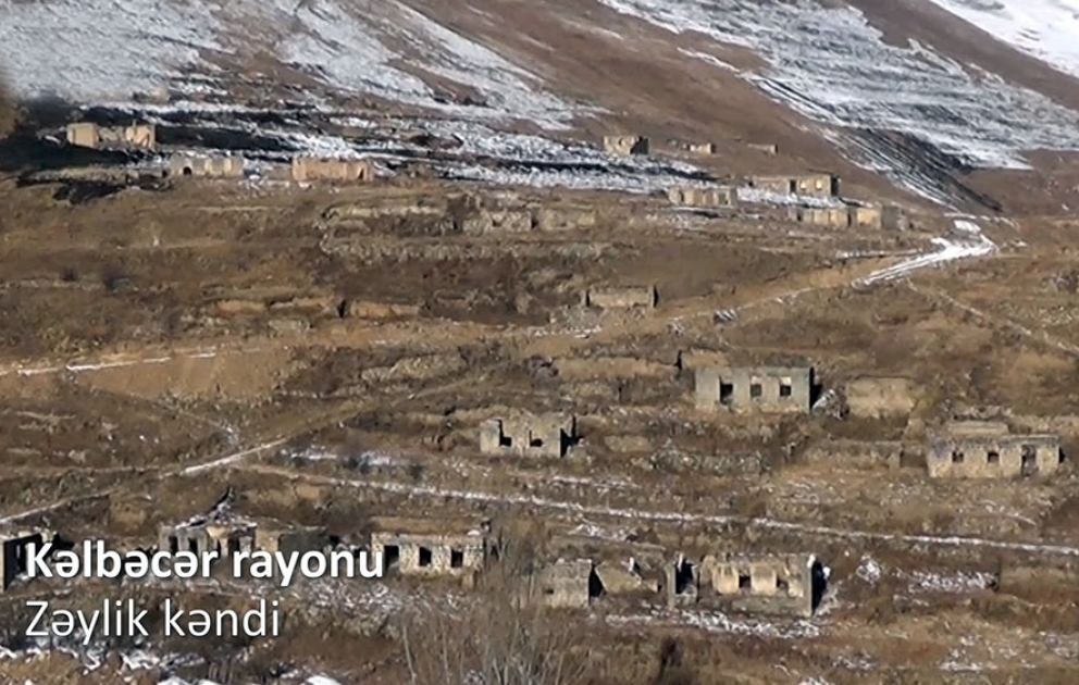 Videoaufnahmen aus dem Dorf Zeylik in der Region Kelbadschar VIDEO