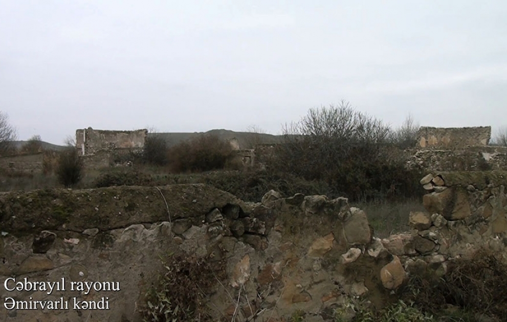 Azerbaijan`s Ministry of Defense releases video coverage of Amirvarli village of Jabrayil district VIDEO