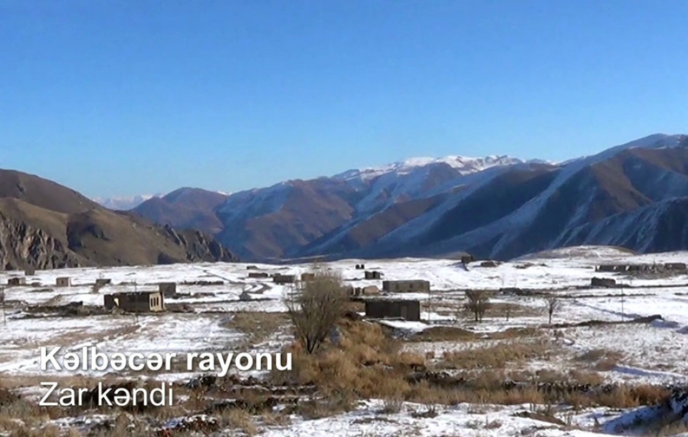 Müdafiə Nazirliyi Kəlbəcər rayonunun Zar kəndindən videoreportaj yayıb VİDEO