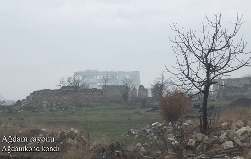Azerbaijan’s Defense Ministry releases video footage of Aghdamkand village of Aghdam district VIDEO