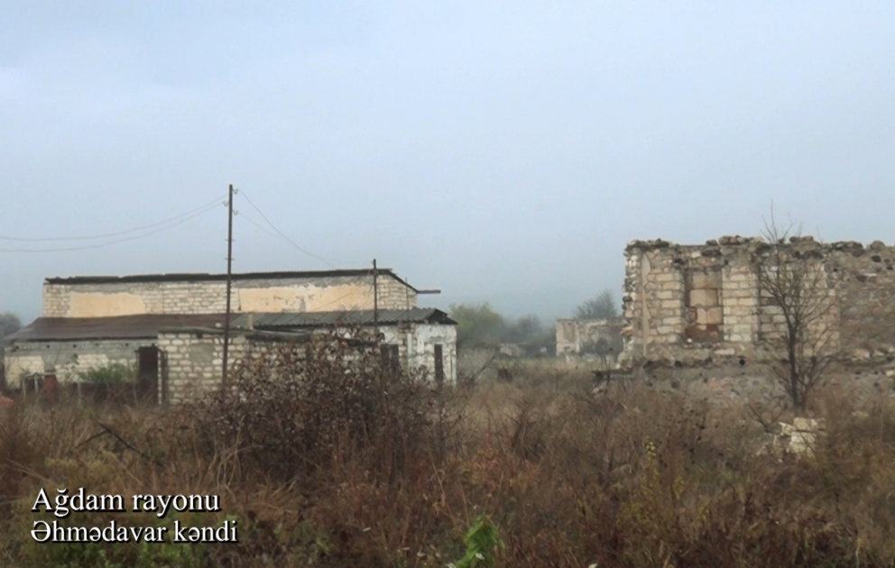 Azerbaijan’s Ministry of Defense releases video footage of Ahmadavar village of Aghdam district VIDEO