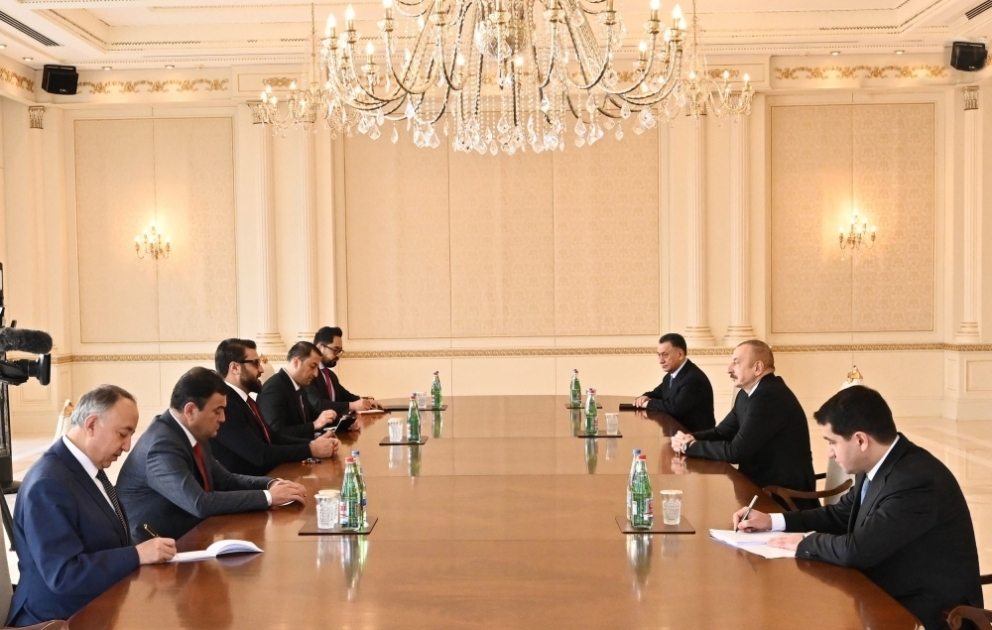 President Ilham Aliyev received Afghanistan`s national security advisor and chief of staff to Afghan President VIDEO
