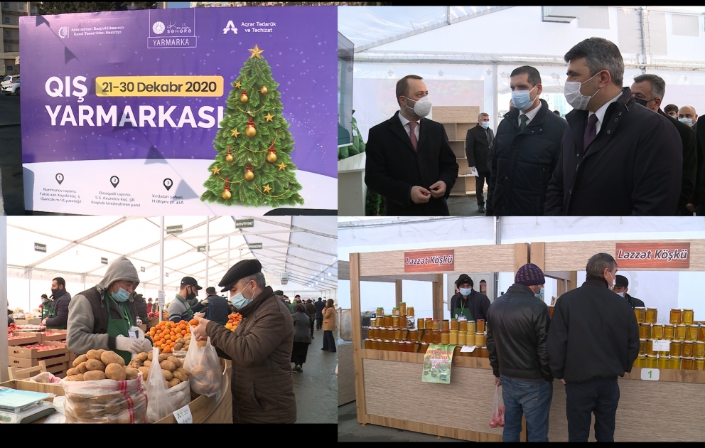Bakı və Abşeronda “Kənddən Şəhərə” qış yarmarkaları açılıb VİDEO