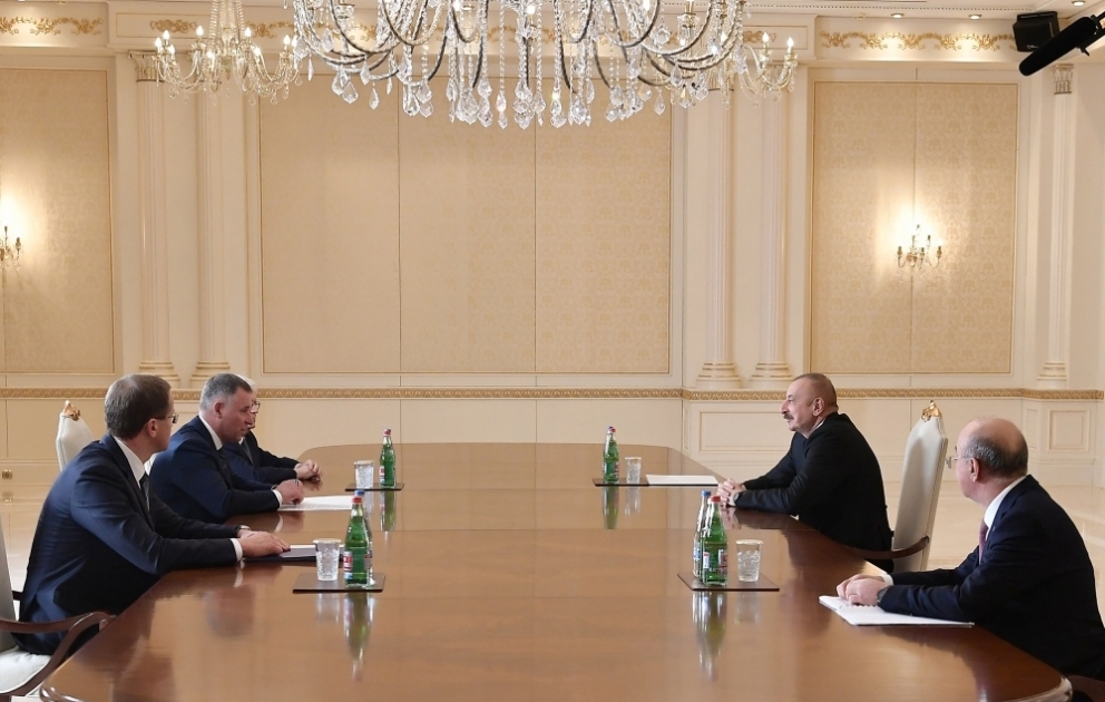 President Ilham Aliyev received Russian minister of emergencies VIDEO