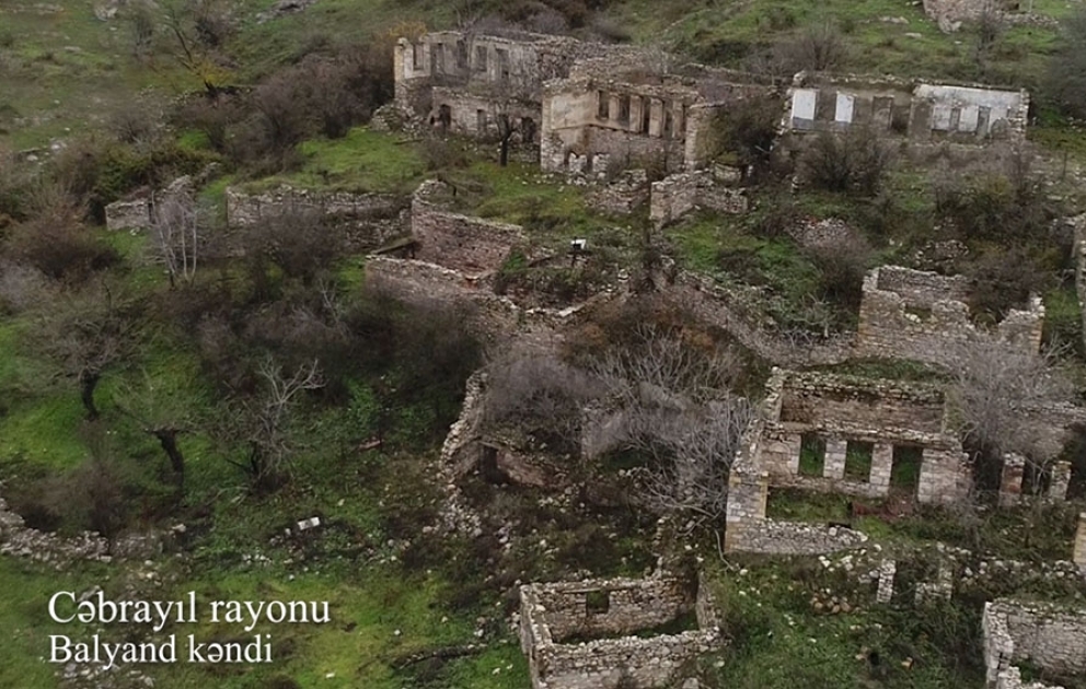 Azerbaijan’s Ministry of Defense releases video footage of Balyand village of Jabrayil district VIDEO