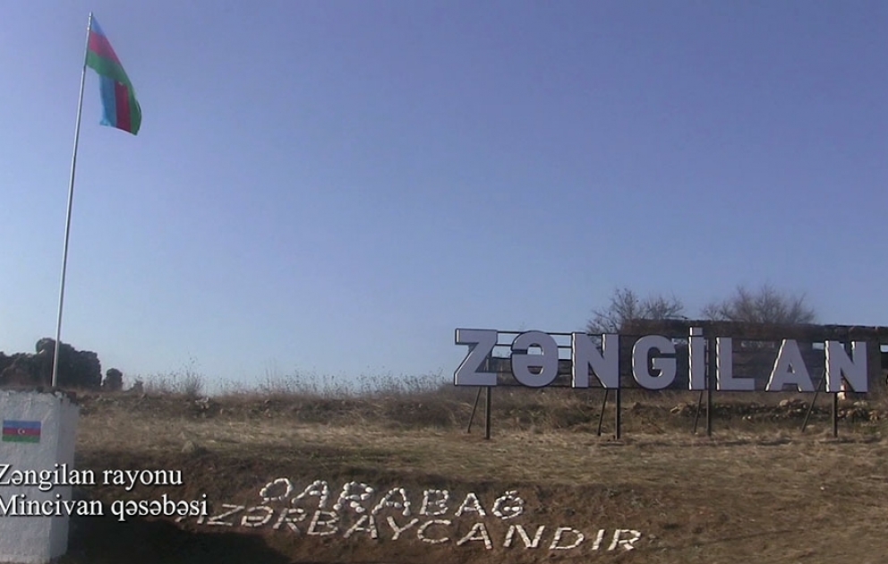 Azerbaijan’s Ministry of Defense releases video footage of Minjivan settlement of Zangilan district VIDEO