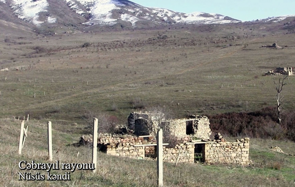 Le ministère de la Défense diffuse une vidéo du village de Nussus de la région de Djabraïl VIDEO