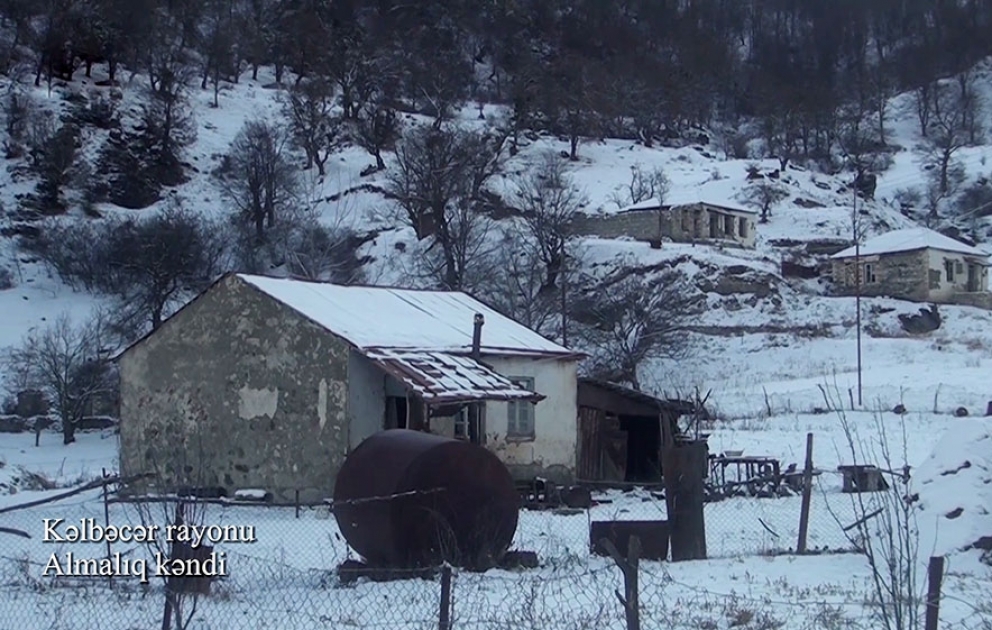 Azerbaijan’s Defense Ministry releases video footage of Almalig village, Kalbajar district VIDEO