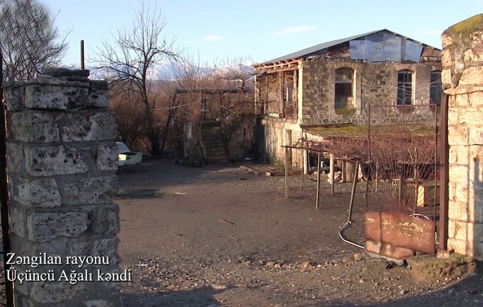 Azerbaijan’s Defense Ministry releases video footage of Uchunju Aghali village, Zangilan district VİDEO