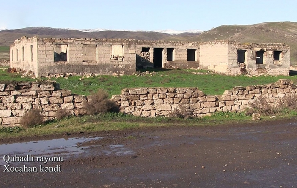 Müdafiə Nazirliyi Qubadlı rayonunun Xocahan kəndinin videogörüntülərini paylaşıb VİDEO