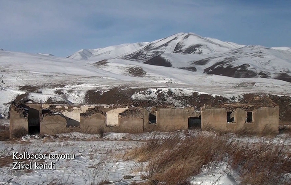 Azerbaijan’s Defense Ministry releases video footages of Zivel village, Kalbajar district VIDEO