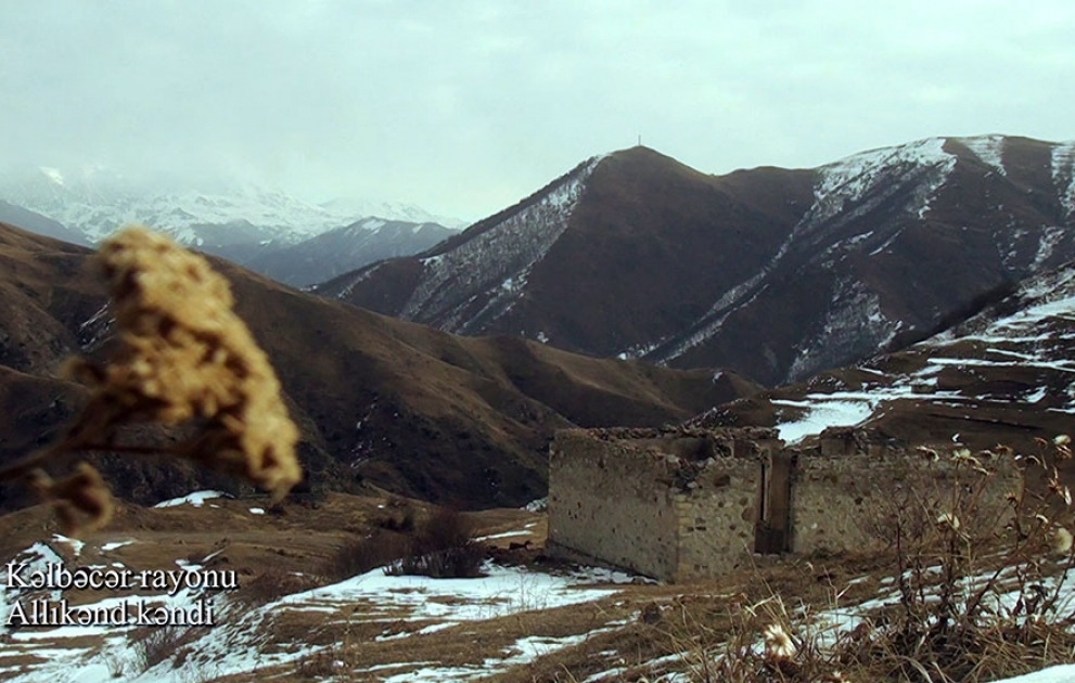Azerbaijan’s Defense ministry releases video footages of Allikand village, Kalbajar district VIDEO