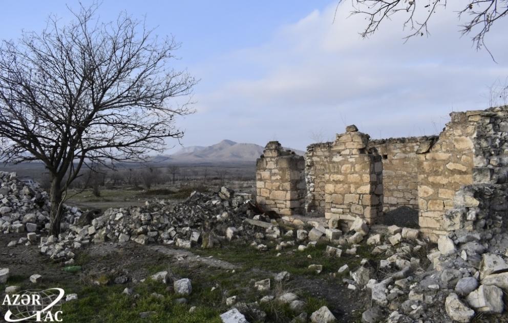 Viran qalmış yurd yeri - Ağdam rayonunun Qiyaslı kəndindən görüntülər FOTO VİDEO