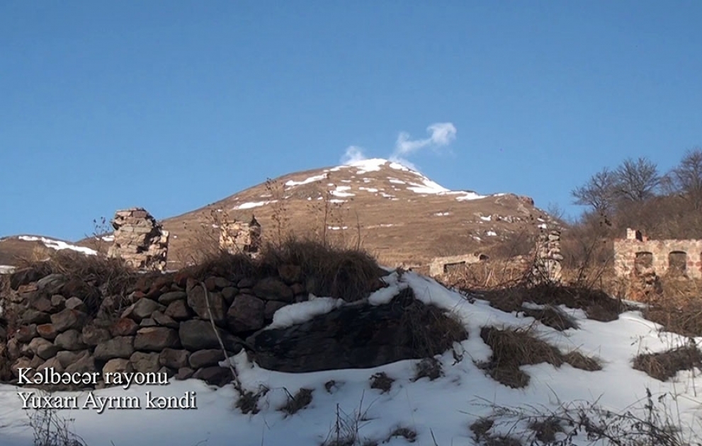 Azerbaijan’s Defense Ministry releases video footages of Yukhari Ayrim village, Kalbajar district VIDEO