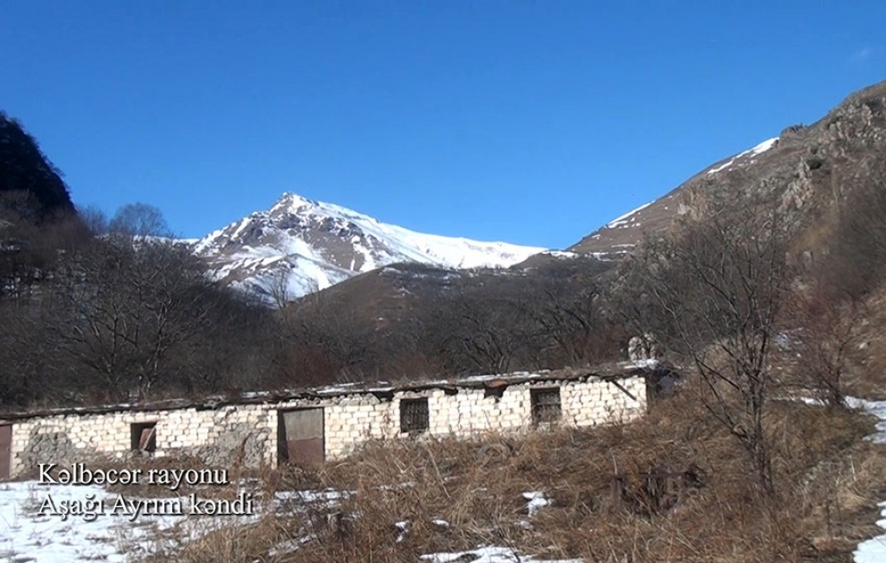 Azerbaijan’s Defense Ministry releases video footages of Ashaghi Ayrim village, Kalbajar district VIDEO