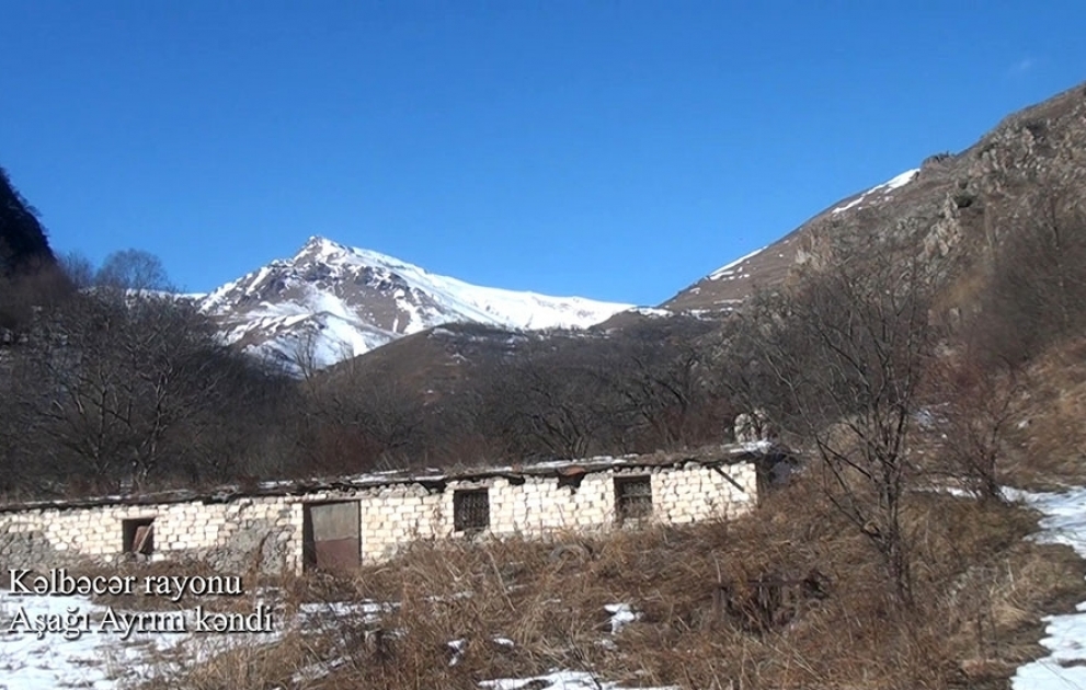 Une vidéo du village d’Achaghy Aïrym de la région de Kelbedjer a été diffusée VIDEO