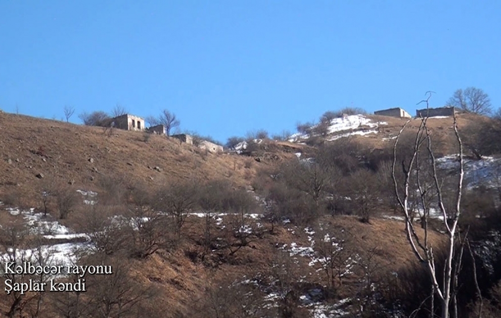 Azerbaijan’s Defense Ministry releases video footages of Shaplar village, Kalbajar district VIDEO
