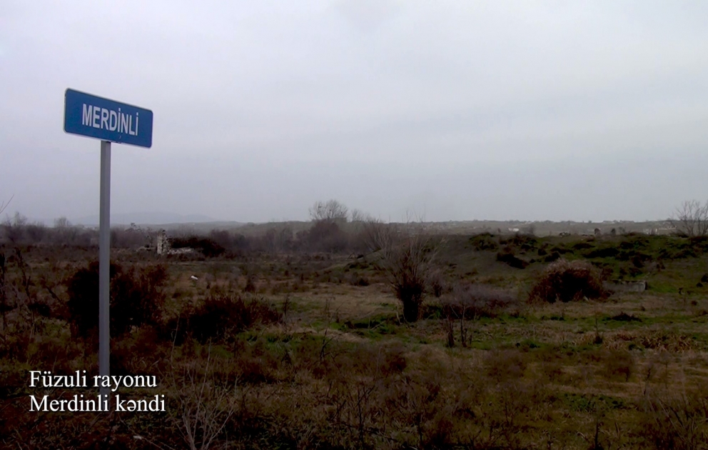 Azerbaijan’s Defense Ministry releases video footages of Merdinli village, Fuzuli district VIDEO