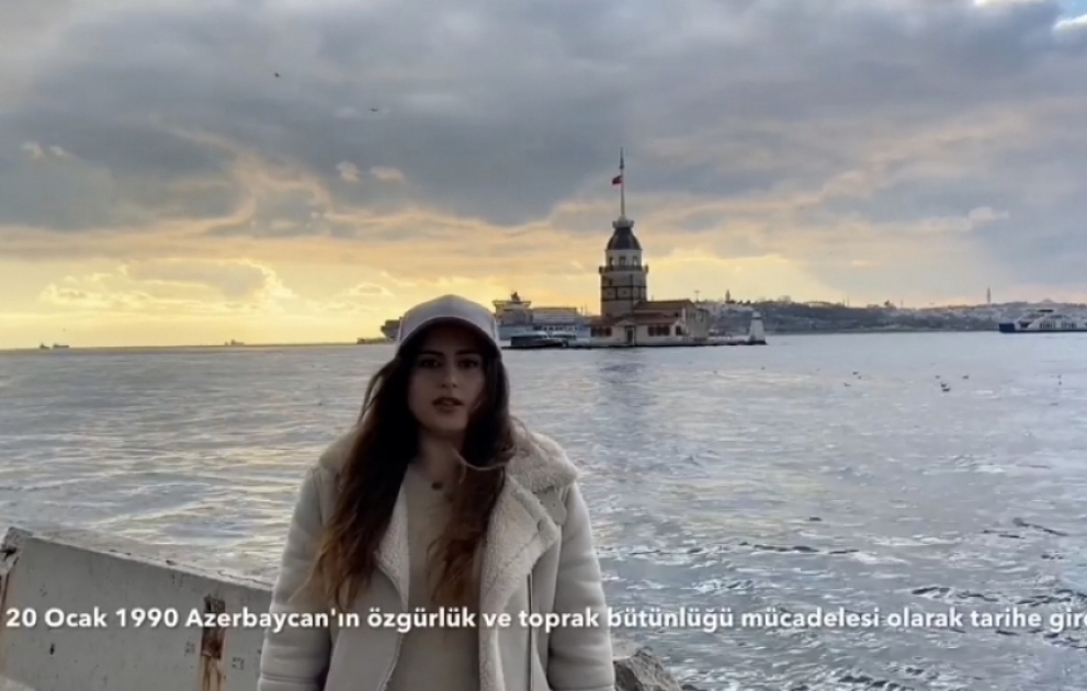 Xaricdə təhsil alan tələbələrimiz 20 Yanvar faciəsi ilə əlaqədar videoçarx hazırlayıblar VİDEO