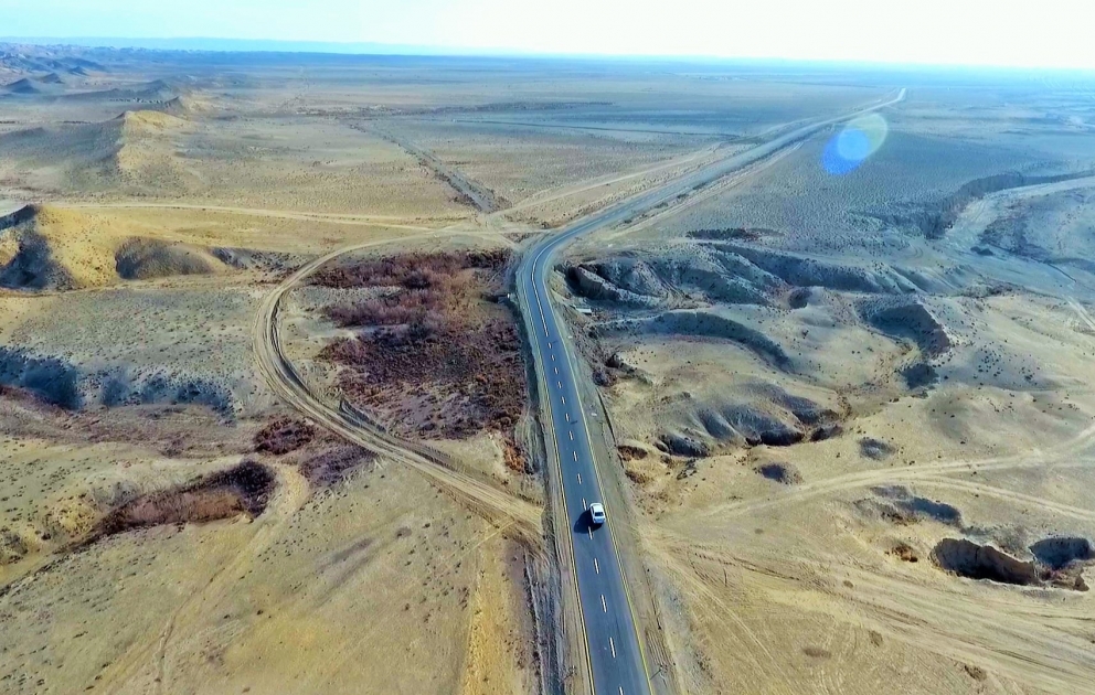 Samuxda 39,5 kilometrlik yerli əhəmiyyətli yol yenidən qurulub VİDEO