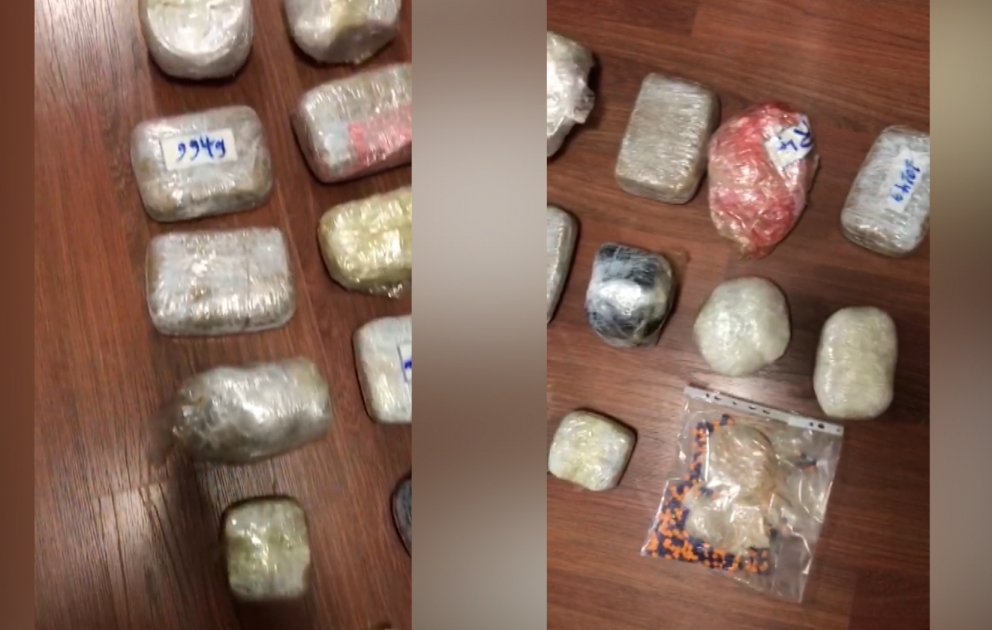 DİN: 22 kiloqramdan artıq narkotik vasitə qanunsuz dövriyyədən çıxarılıb VİDEO