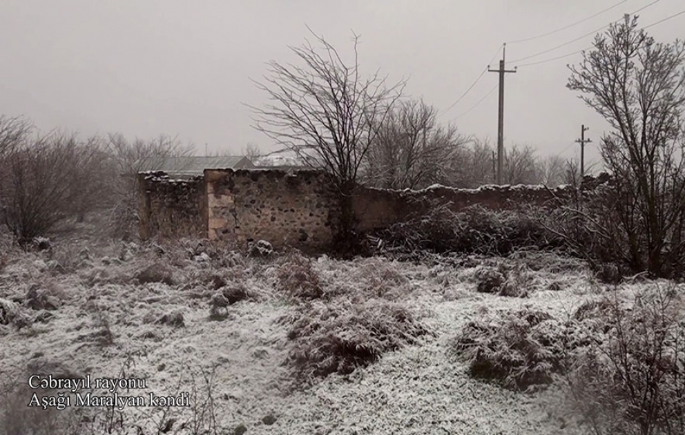 Le ministère de la Défense diffuse une vidéo du village d’Achaghy Maralyan de la région de Djabraïl VIDEO