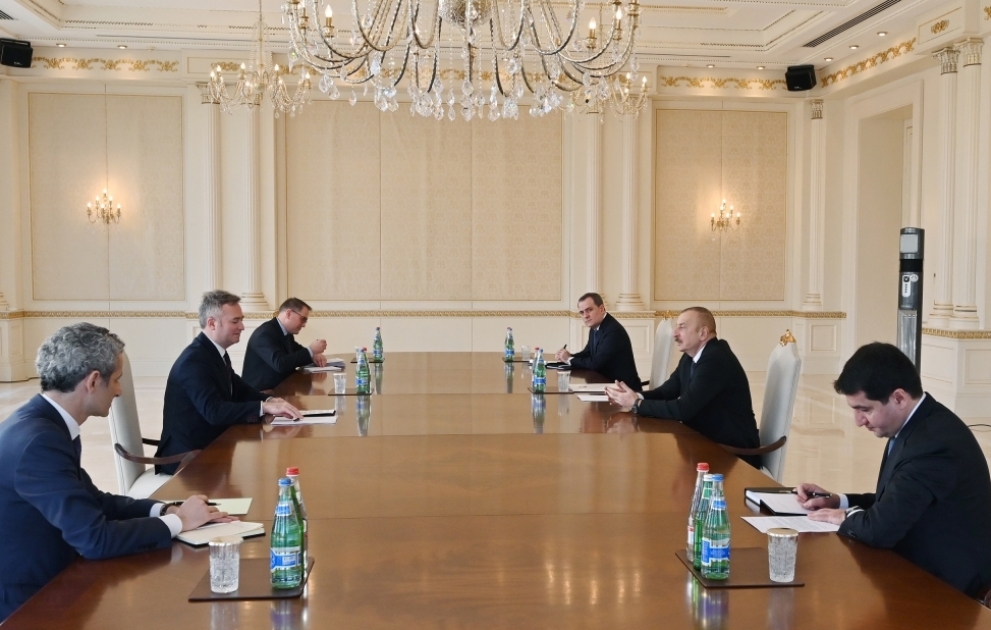 Le président azerbaïdjanais reçoit le secrétaire d’Etat français auprès du ministre de l’Europe et des Affaires étrangères VIDEO