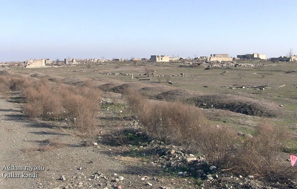 Defense Ministry releases footage of Gullar village of Aghdam district VIDEO