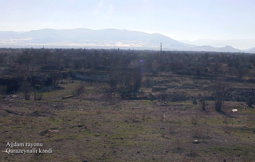 Videoaufnahmen aus dem befreiten Dorf Garazeynalli in Aghdam Region VIDEO