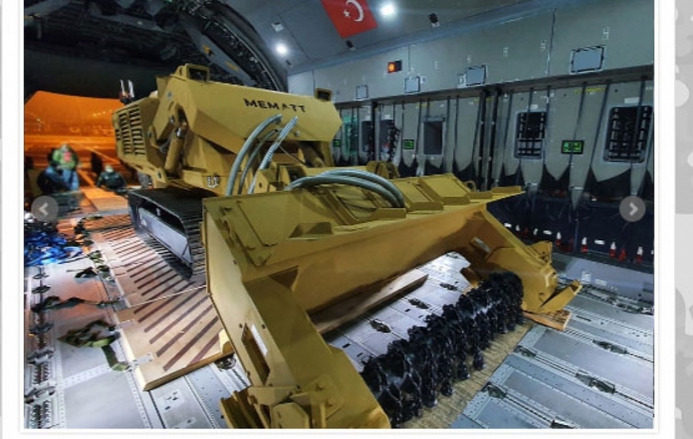 Neue Techniken zur Minenräumung aus der Türkei nach Aserbaidschan gebracht VIDEO