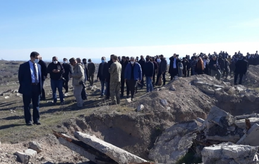 Representatives of diplomatic corps visit destroyed by enemy Jabrayil city VIDEO