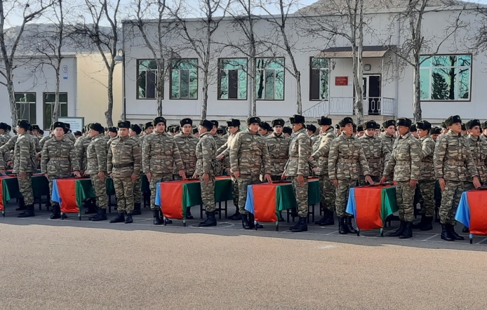 В Азербайджанской армии состоялись церемонии принятия военной присяги ВИДЕО