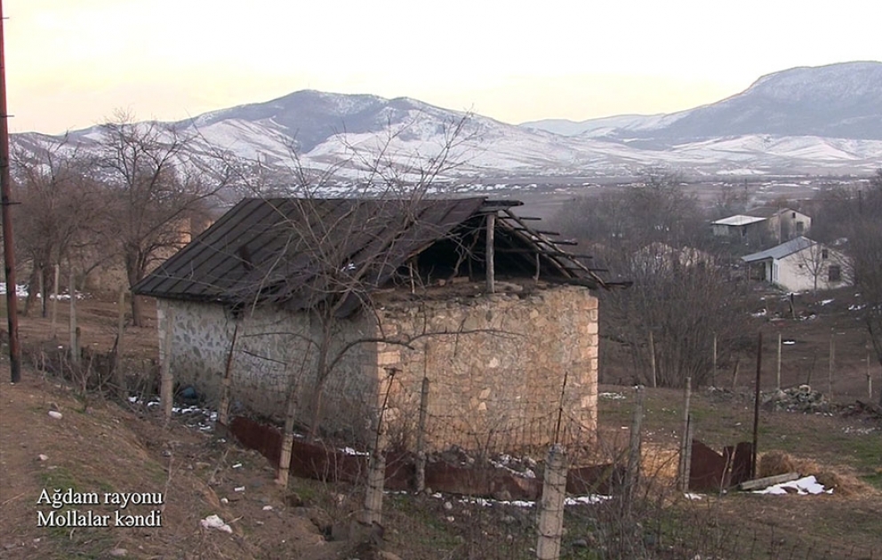 Videoaufnahmen aus dem befreiten Dorf Mollalar in Aghdam Region veröffentlicht VIDEO