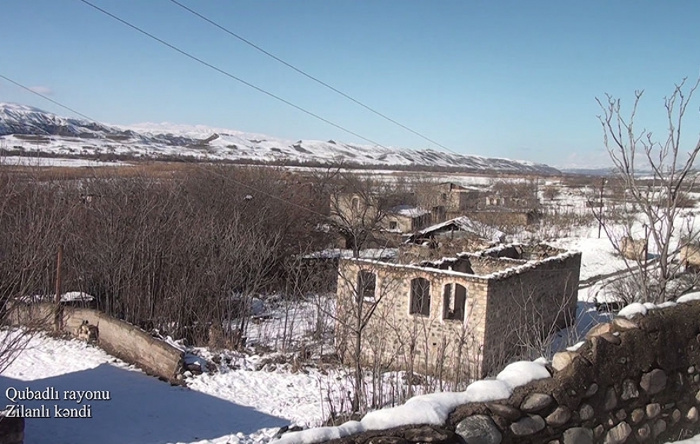 Le ministère de la Défense diffuse une vidéo du village de Zilanly de la région de Goubadly VIDEO