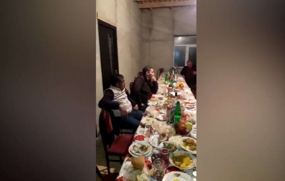 Salyan rayonunda nişan mərasimi təşkil edən şəxslər cərimələniblər VİDEO