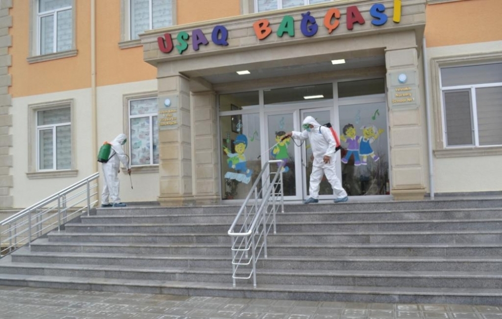 Yevlaxda uşaq bağçalarının açılışına hazırlıq işləri başa çatıb VİDEO