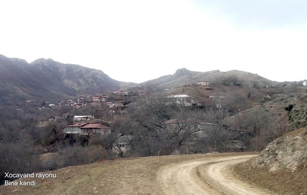 Verteidigungsministerium veröffentlicht Videoaufnahmen aus dem befreiten Dorf Bina im Bezirk Khojavend VIDEO