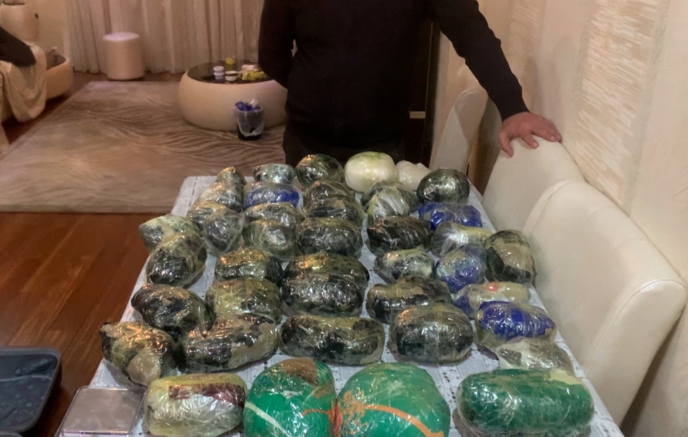 DİN: 48 kiloqramdan çox narkotik vasitə qanunsuz dövriyyədən çıxarılıb VİDEO