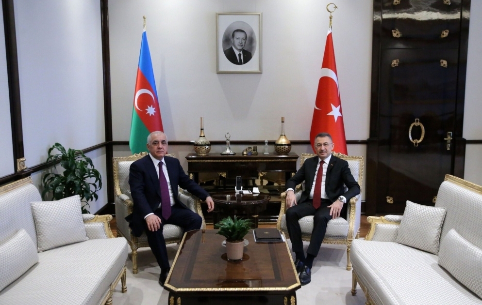 Prime Minister Ali Asadov meets with Turkish Vice President Fuat Oktay VIDEO