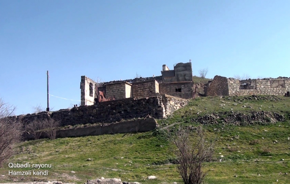 Azerbaijan’s Defense Ministry releases video footages of Hamzali village, Gubadli district VIDEO