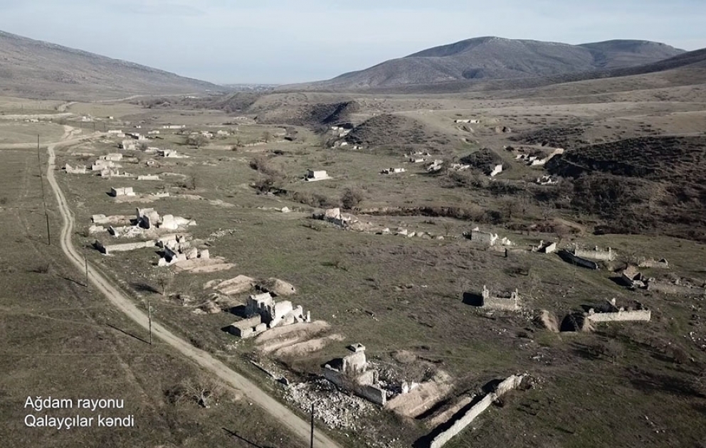 Le ministère de la Défense diffuse une vidéo du village de Galaïtchylar de la région d'Aghdam VIDEO