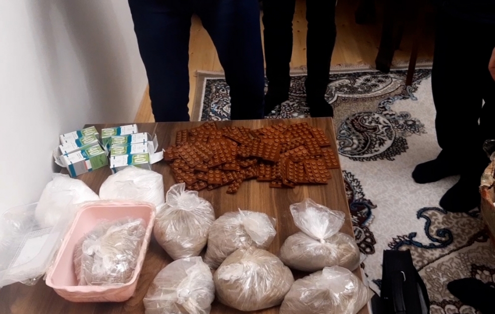 DİN: 22 kiloqramdan artıq narkotik vasitə qanunsuz dövriyyədən çıxarılıb VİDEO