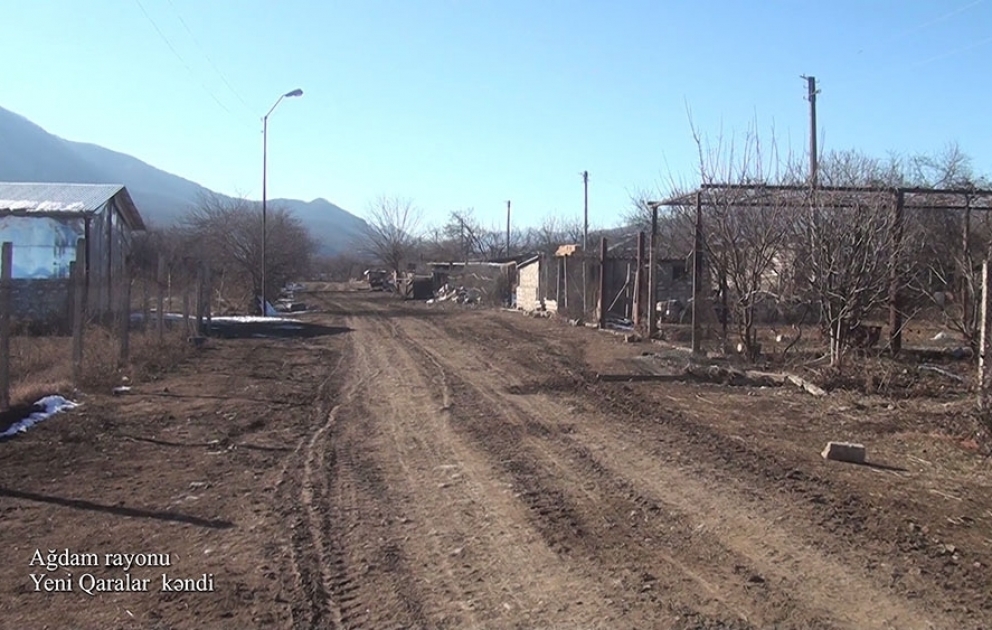 Müdafiə Nazirliyi Ağdam rayonunun Yeni Qaralar kəndinin videogörüntülərini yayıb VİDEO
