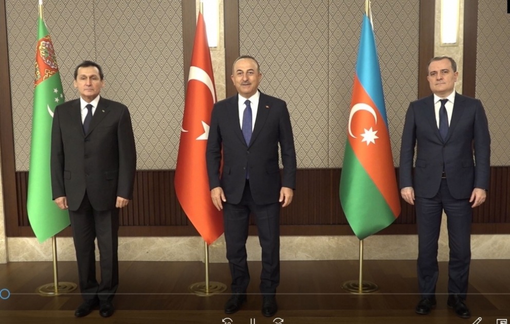 Ankarada Azərbaycan, Türkiyə və Türkmənistan xarici işlər nazirlərinin üçtərəfli görüşü keçirilib YENİLƏNİB VİDEO