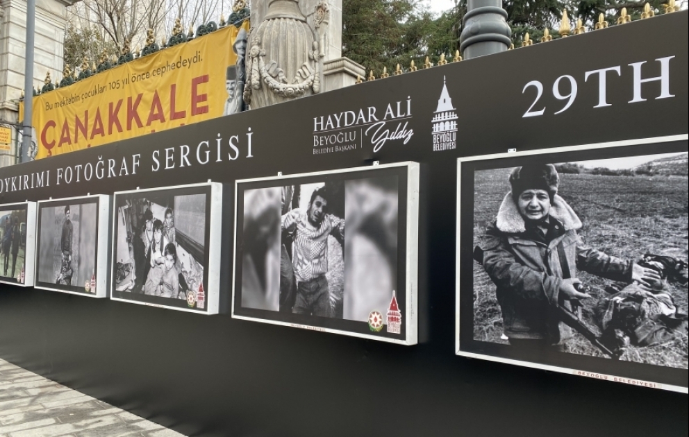 İstanbulda Xocalı soyqırımının 29-cu ildönümünə həsr olunan fotosərginin açılışı olub VİDEO