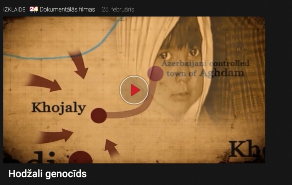Latviyada Xocalı soyqırımından bəhs edən sənədli film nümayiş olunub VİDEO