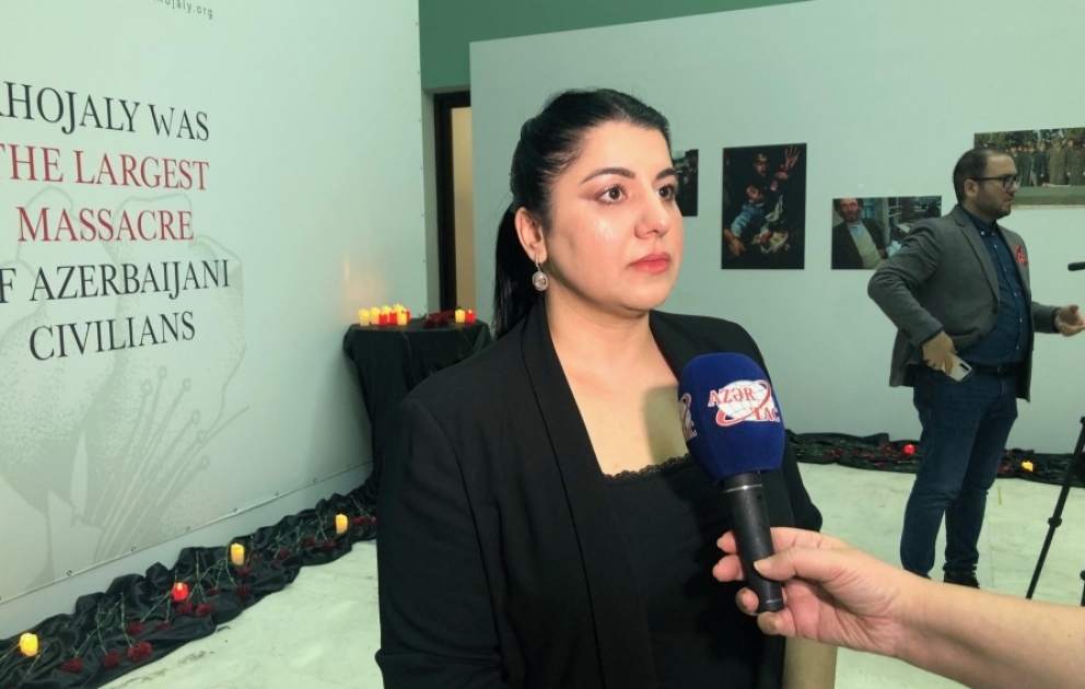 Səadət Qədirova: Gənclər kin və qisas hissi ilə yaşamamalı, lakin Xocalını daim yadda saxlamalıdırlar VİDEO