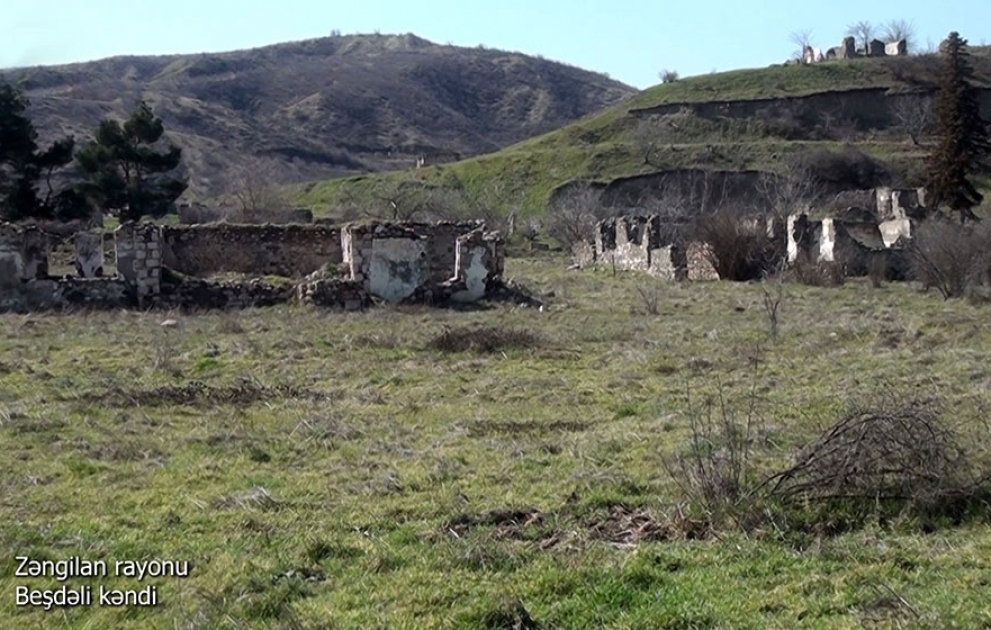 Azerbaijan’s Defense Ministry releases video footages of Beshdali village, Zangilan district VIDEO